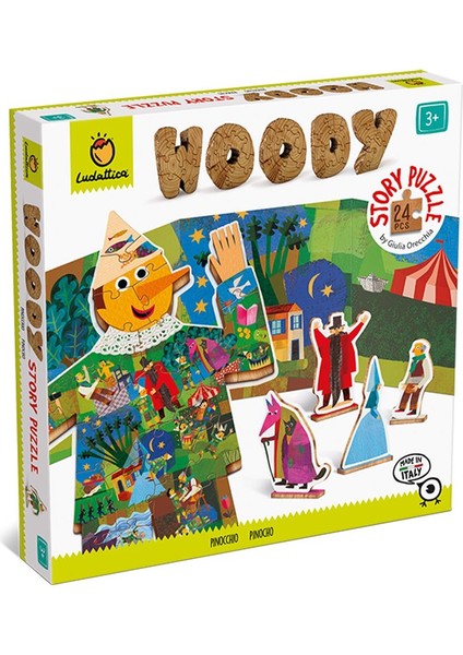 Woody Story Puzzle - Pinocchio 24 Pcs