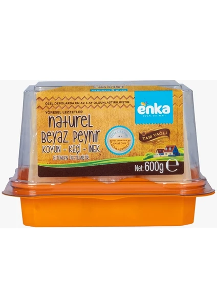 Enka Süt Enka Tam Yağlı Olgunlaştırılmış Naturel Koyun Peyniri 600 gr