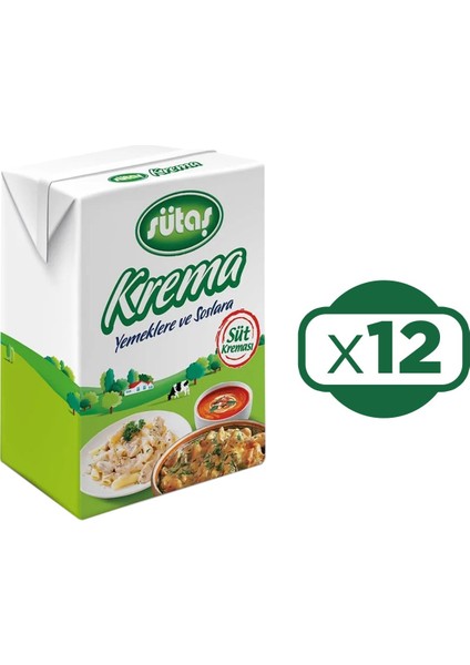 Krema Yemeklere ve Soslara Özel 200 ml x 12 Adet