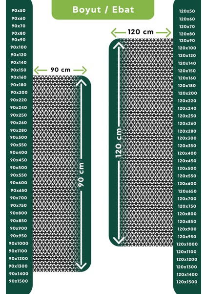 Kaydırmaz Siyah Yıldız Paspas EN:90cm 90 x 550 cm indirimleri