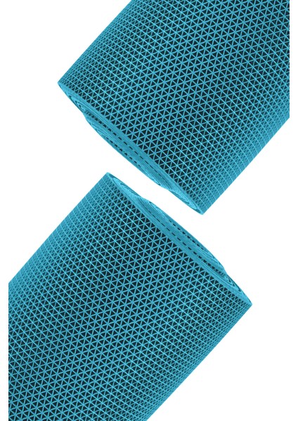 Kaydırmaz Turkuaz Yıldız Paspas EN:90cm 90 x 400 cm