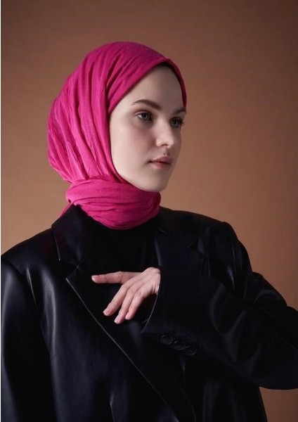 Fuşya Renk Bambu Şal