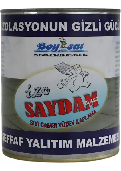 Izo Saydam Glass Seramik Karo Mermer Şeffaf Sıvı Cam Izolasyon Kaplaması 2 kg