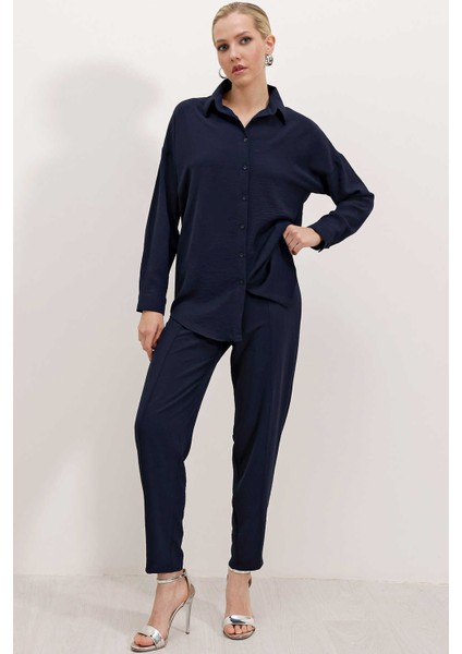 Kadın Oversize Ikili Takım Lacivert