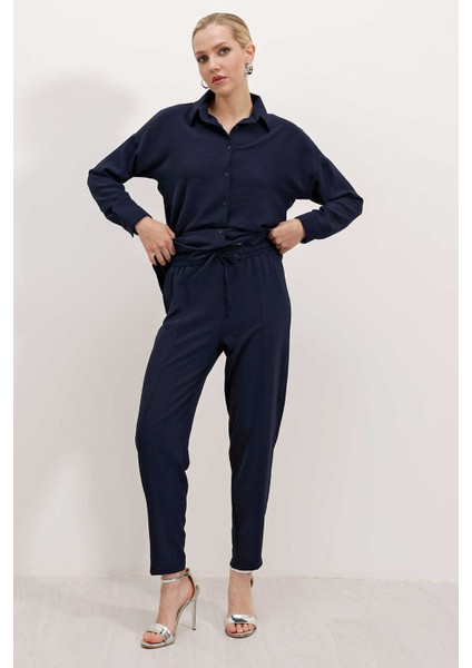 Kadın Oversize Ikili Takım Lacivert fiyatları