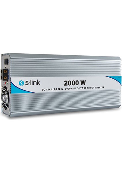 S-Link SL-2000W 2000 Watt 12 Volt 220 Wat Inverter 12V-220V Çevirici Dönüştürücü