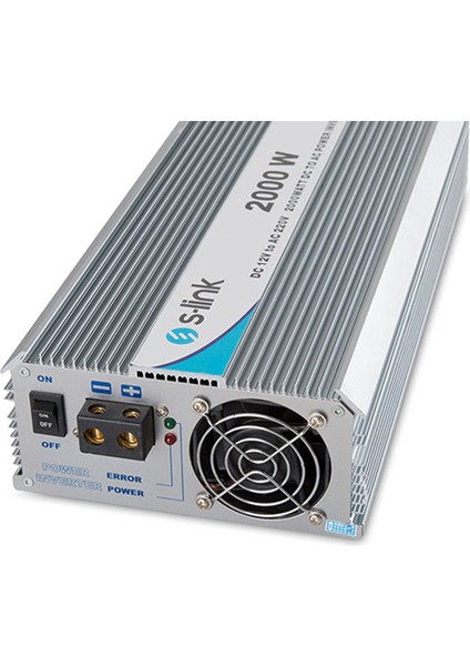 S-Link SL-2000W 2000 Watt 12 Volt 220 Wat Inverter 12V-220V Çevirici Dönüştürücü