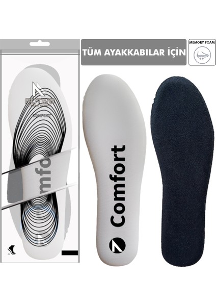 SG01 | Yumuşak Memory Foam Hafızalı, Günlük Ayakkabı Tabanı, Darbe Emici, Konforlu İç Tabanlık