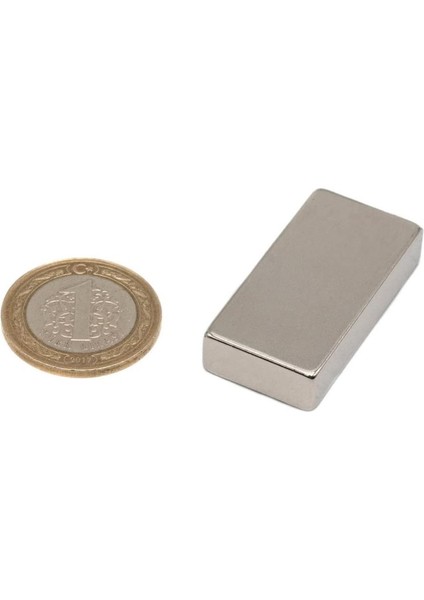 Çap: 40X20X10 mm Köşeli Neodyum Mıknatıs Magnet- Çok Güçlü Neodyum Mıknatıs