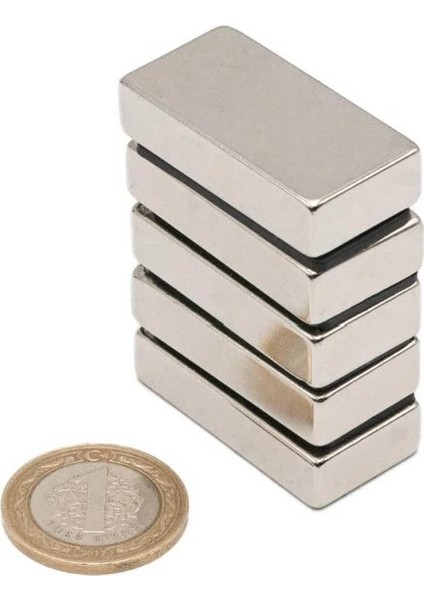 Çap: 40X20X10 mm Köşeli Neodyum Mıknatıs Magnet- Çok Güçlü Neodyum Mıknatıs
