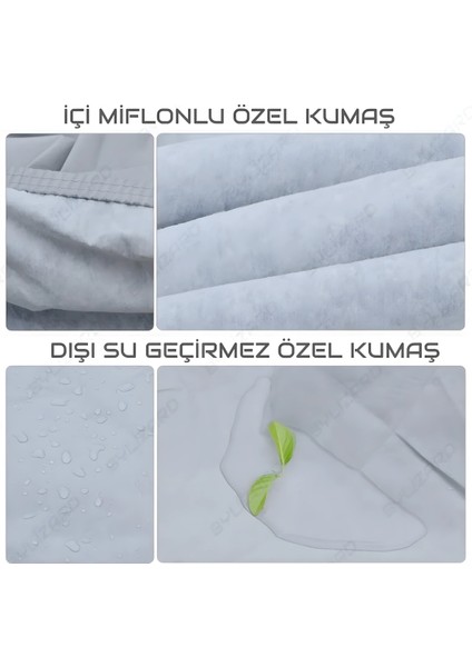 Kral Motor Kr-25-L Ava 5000 Taşıma Çantalı Motor Brandası 4 Mevsim Koruma Gri Taşıma Çantalı