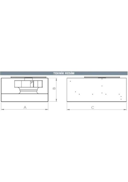 Rec 40-20 B Dikdörtgen Kanal Tipi Radyal Fan 1150M³/H