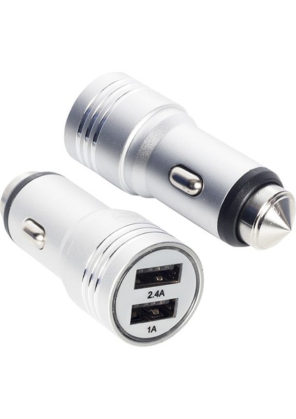 Powerway X-633 Çift USB Li 3.1 Amper Metal Çakmaklık Araç Şarj Cihazı Oto Çakmaklık Şarj Aleti Hızlı Şarj