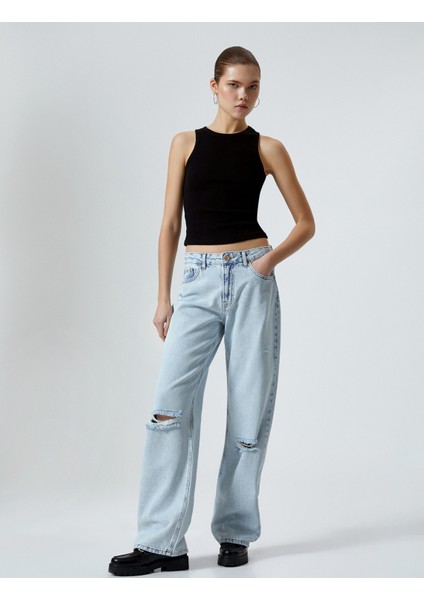 Ribanalı Basic Atlet Pamuklu Slim Fit