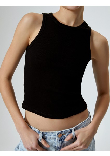 Ribanalı Basic Atlet Pamuklu Slim Fit