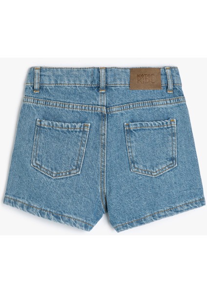 Kot Şort Çiçek Işlemeli Pamuklu fiyatları