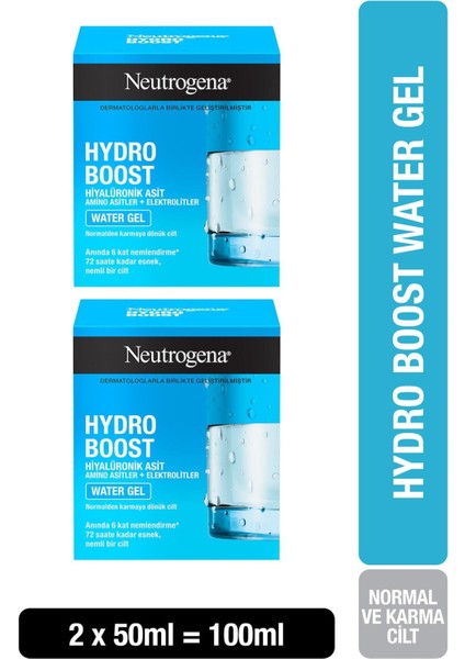 Hydro Boost Water Gel Normal Ciltler Için Nemlendirici 50 ml x 2 Adet