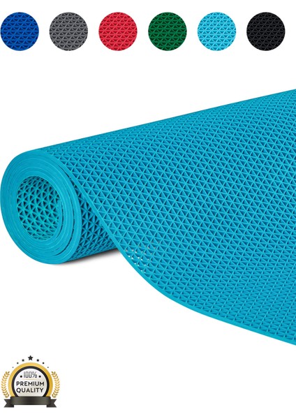 Kaydırmaz Turkuaz Yıldız Paspas EN:120cm 120 x 950 cm fiyatları