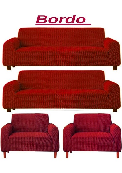 3+3+1+1 Bürümcük Eteksiz, Lastikli, Esnek, Yıkanabilir Koltuk, Kanepe, Çekyat Takımı Örtüsü/kılıfı