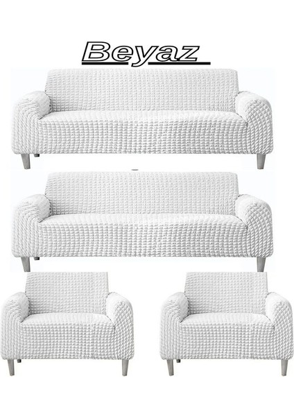 3+3+1+1 Bürümcük Eteksiz, Lastikli, Esnek, Yıkanabilir Koltuk, Kanepe, Çekyat Takımı Örtüsü/kılıfı