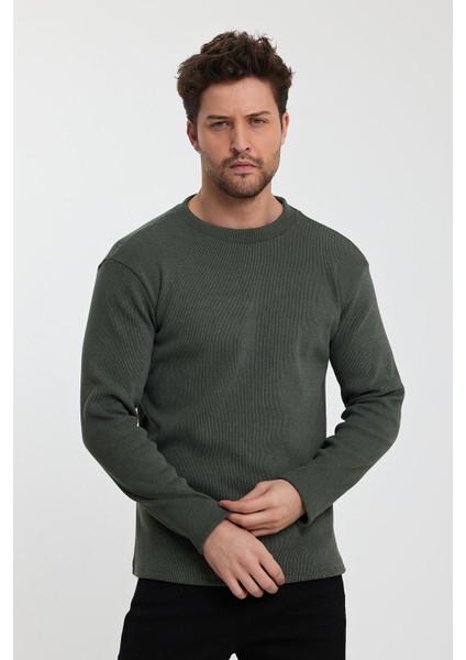 Bisiklet Yaka Kaşkorse SWEATSHIRT(E23-73204)