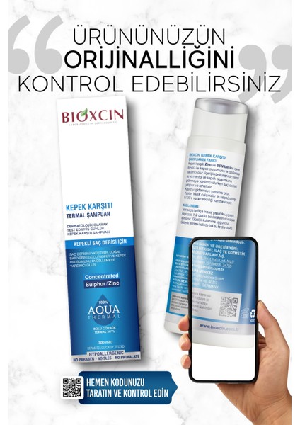 Aqua Thermal Kepek Karşıtı Şampuan 300ML Tüm Saç Tipleri