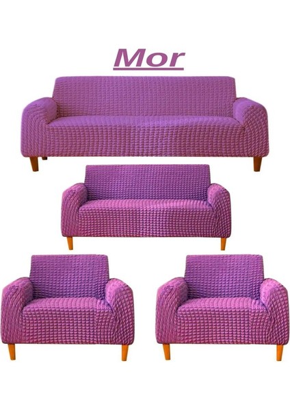 3+2+1+1 Bürümcük Eteksiz, Lastikli, Esnek, Yıkanabilir Koltuk, Kanepe, Çekyat Takımı Örtüsü/kılıfı