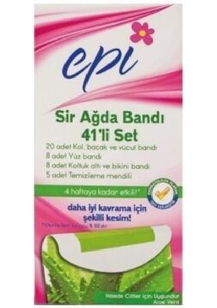 Ağda Bandı 41'li Set Aloe Vera Sir
