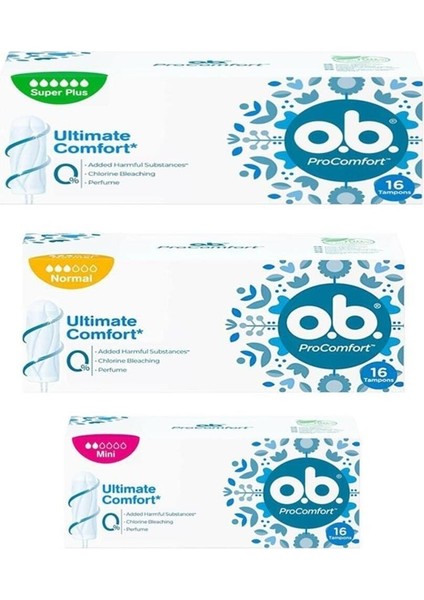 O.b. Karma Boy Tampon 3lü Set