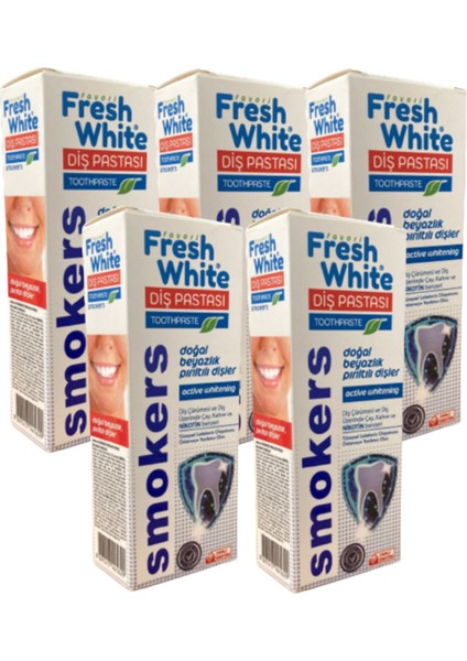 White Diş Pastası Smokers 90G (5 Adet)