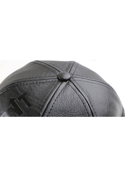 Erkek Sonbahar ve Kış Kalınlaştırılmış Pu Şapka Şapkası-Koyu KAHVERENGI-56-60CM (Yurt Dışından) fiyatları