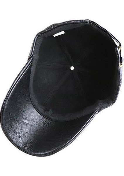 Erkek Sonbahar ve Kış Kalınlaştırılmış Pu Şapka Şapkası-Koyu KAHVERENGI-56-60CM (Yurt Dışından) fırsatları