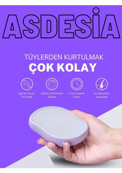 Crystal Eraser Epilasyon Aleti Tüy Silgisi Tüy Alıcı Fiziksel Kristal Epilatör Siyah