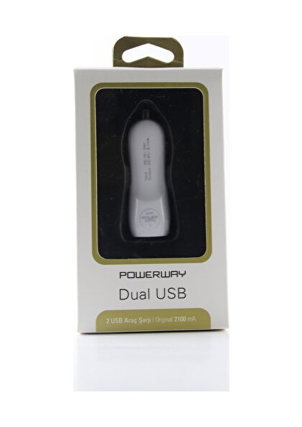 Powerway X-777 Çift Usb'li 2.1 Amper Çakmaklık Araç Şarj Cihazı Hızlı Şarj Aleti