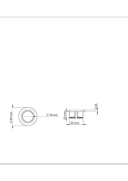 İz Yapı Lavabo Su Taşma Yüzüğü Krom 130025