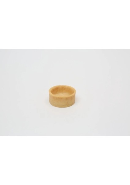 0114-CHEF'S Atelier Vanilyalı Mini Yuvarlak Tereyağlı Artizan Tartolet (Tart Tabanı) 37 x 16 mm 36 Adet
