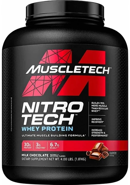 Nitro-Tech Whey Protein 1814 gr Çikolata Aromalı