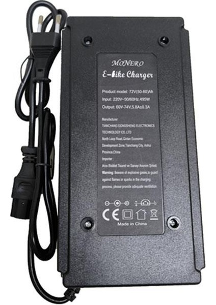 72 V [50-80AH] Şarj Cihazı Ebıke [devre Kesicili]