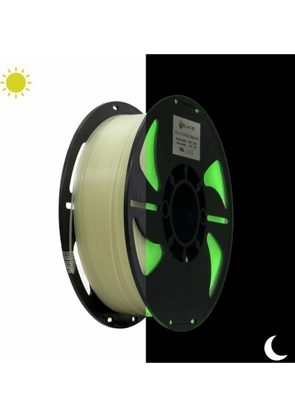 Glow Pla+ Filament Yeşil 1.75MM 1kg Standart
