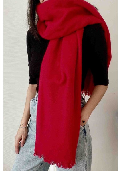 Kadın Kırmızı Puf Şal Atkı fiyatları