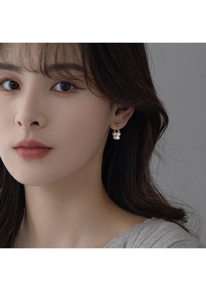 Metal Alaşım Üzeri Altın Kaplama Kadın Inci Küpe modelleri