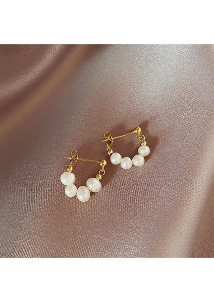 Metal Alaşım Üzeri Altın Kaplama Kadın Inci Küpe fırsatları