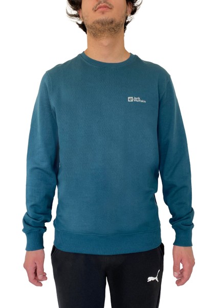 Jack Wolfskin Mark Sweat Erkek Sweatshirt 1000002TR-4167 1000002TR-4167004