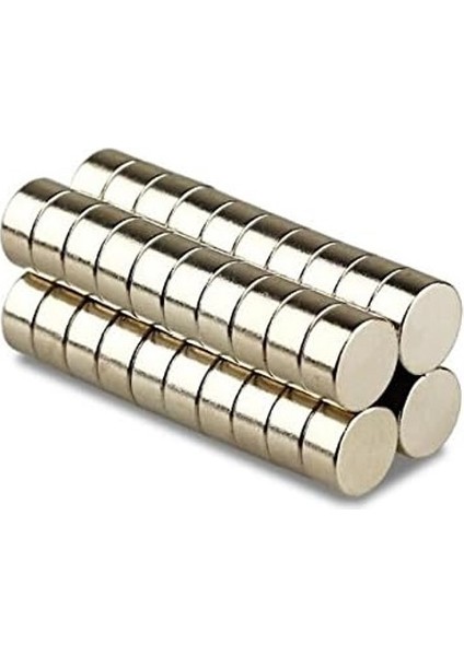 Çap: 20X10 mm Yuvarlak Neodyum Mıknatıs Magnet - Çok Güçlü