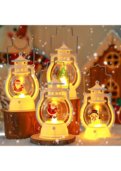 Christmas Hanging Candle LED Lantern Yılbaşı Dekoratif Ledli Şamdan