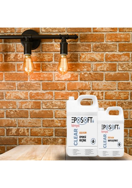 Ecosilim ECO1000 Şeffaf Epoksi Reçine Ince Döküm 3kg