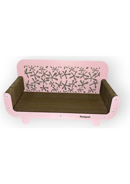 Karton Kedi Tırmalama Koltuk Şeker Pembe 59 x 30 x 25 cm fiyatları
