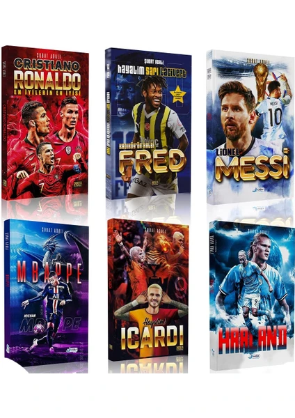 Ronaldo - Messi - Haaland - Mbappe - Icardi - Fred 6 Kitap