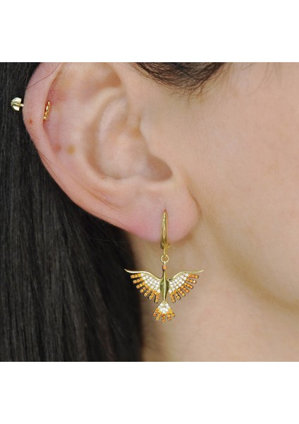 Turuncu Anka Kuşu Altın Kaplama Gümüş Takım AGT02 fırsatları