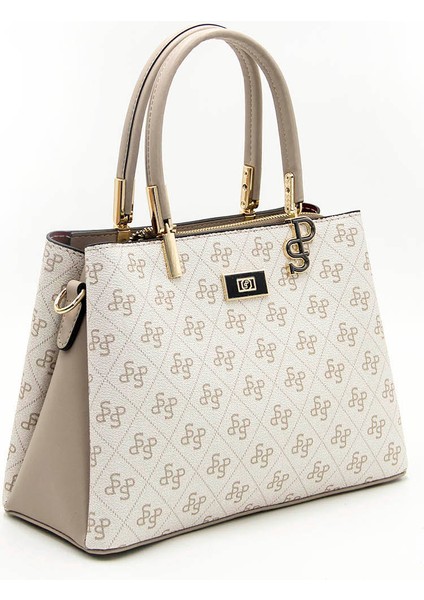 Kadın Omuz Çantası 1098-44110 Silver Polo Bayan Çantası M178 Bej-Mat Kum fiyatları